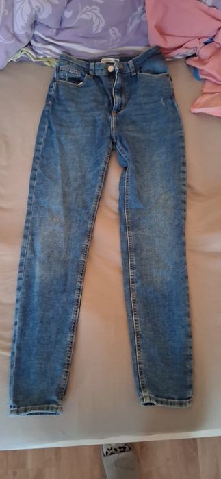 Jeansy rurki PULL&BEAR | Rozmiar 36 (S) | Wysoki stan | Niebieskie