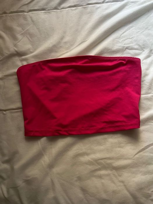Top bandeau rosa