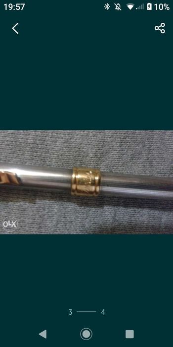 Caneta PRATA marca delta