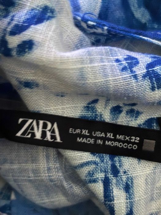 Zara kombinezon w kwiaty LEN, L XL