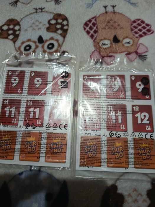 Mini cartas para jogar