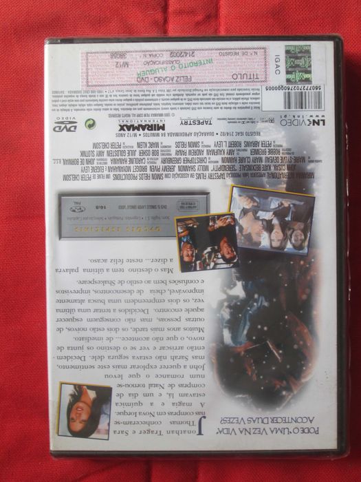 DVD Feliz Acaso, com John Cusack, Jeremy Piven, Kate Beckinsale