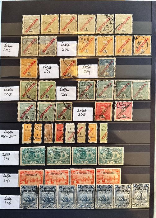 Selos Índia - Portugal ex-colónias +520 selos