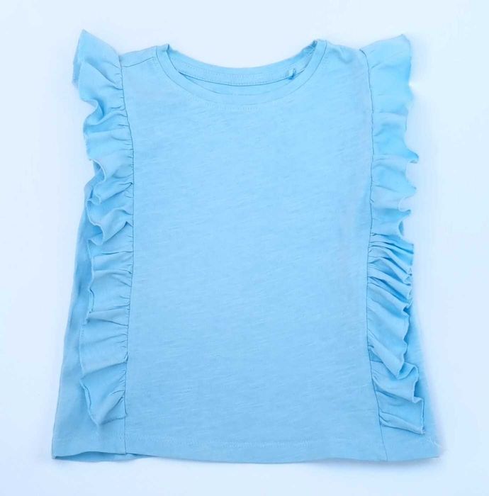 Bluzka T-shirt Reserved 104 niebieska krótki rękaw lato