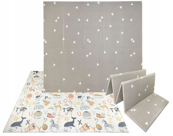 Mata Edukacyjna Mata Piankowa Składana Dla Dzieci Dwustronna Duża 180x