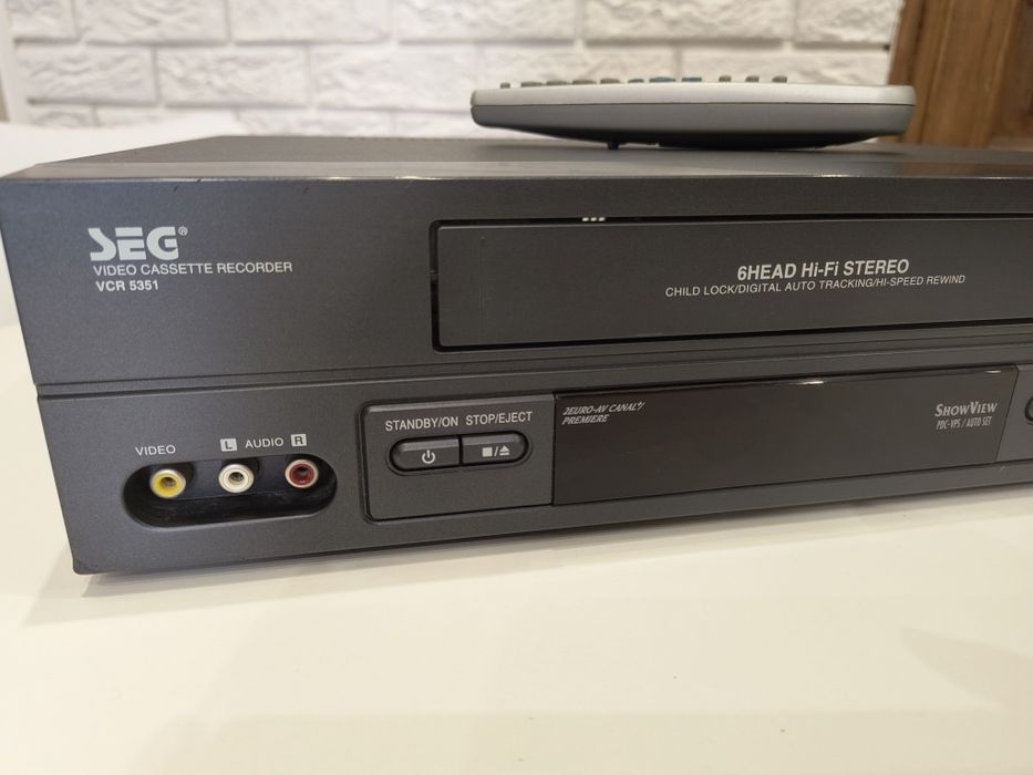 SEG VCR5351 / HI-FI Stereo / 6 Głowic / Video VHS / Magnetowid