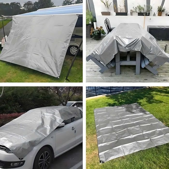 Plandeka Ochronna UV 6x8m 120g Okryciowa Mocna Uniwersalna