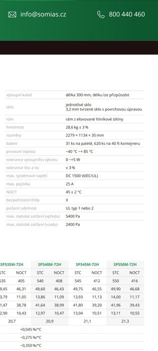 Panel solarny 550W srebrna rama premium SOMI bifacjalny