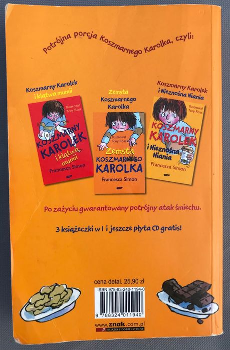 Książka „Koszmarny Karolek Potrójna Paskudna Porcja”