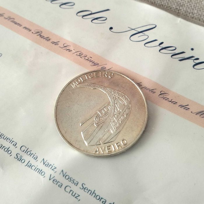 Medalha da Cidade de Aveiro - Coleção Portugal em Prata (JN 1997)