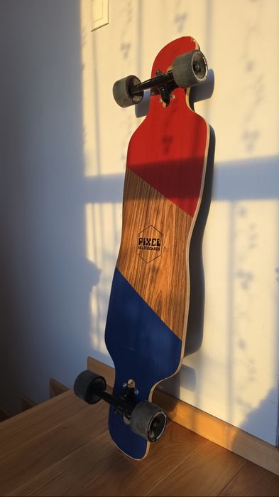 Longboard Pixel Double Kick deska cruiser freestyle używana