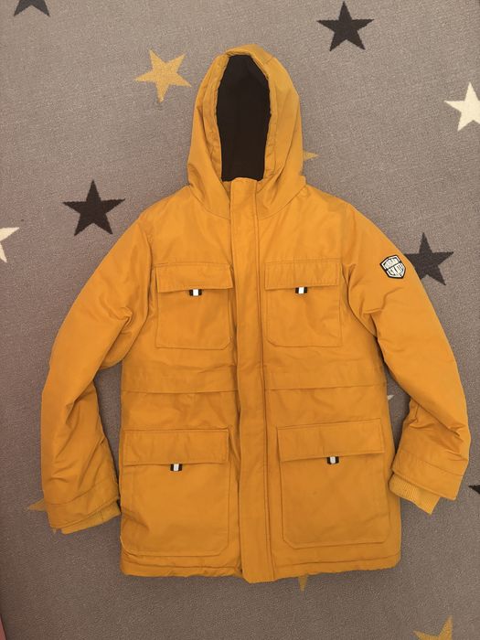 Kurtka zimowa dluższa dla chłopca 164