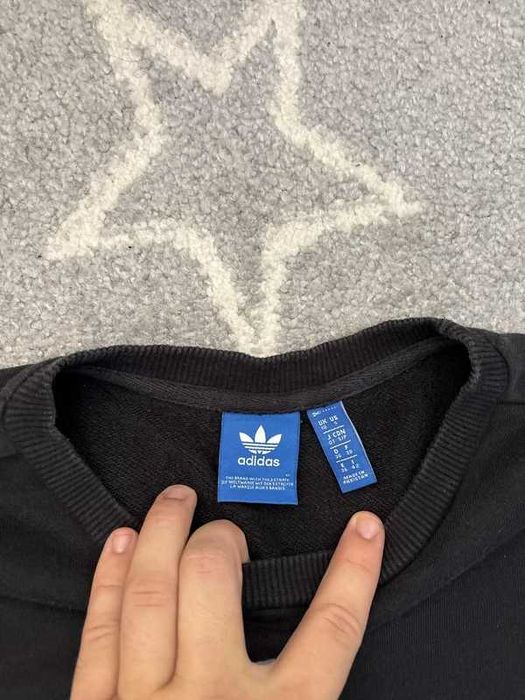 Bluza Adidas Crewneck 3 stripes swoosh basic boxy oversize swag rap