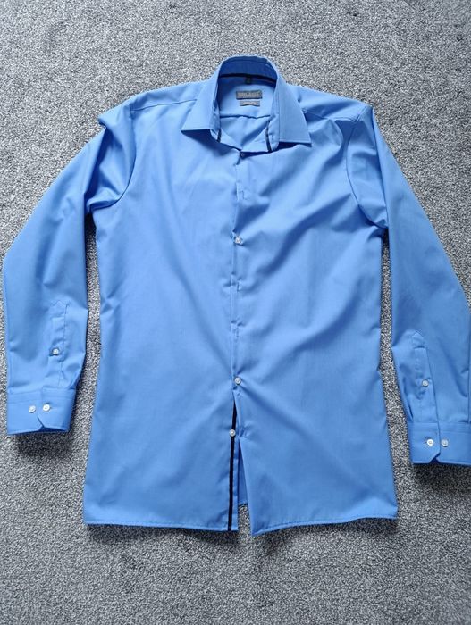 Koszula męska błękitna slim fit rozm. 39