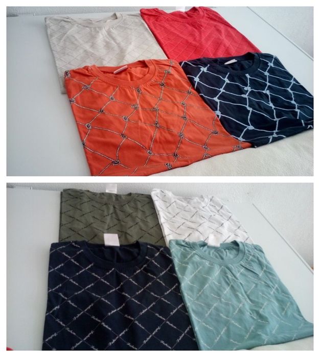 T-shirts em excelente algodão - tamanhos L e XL
