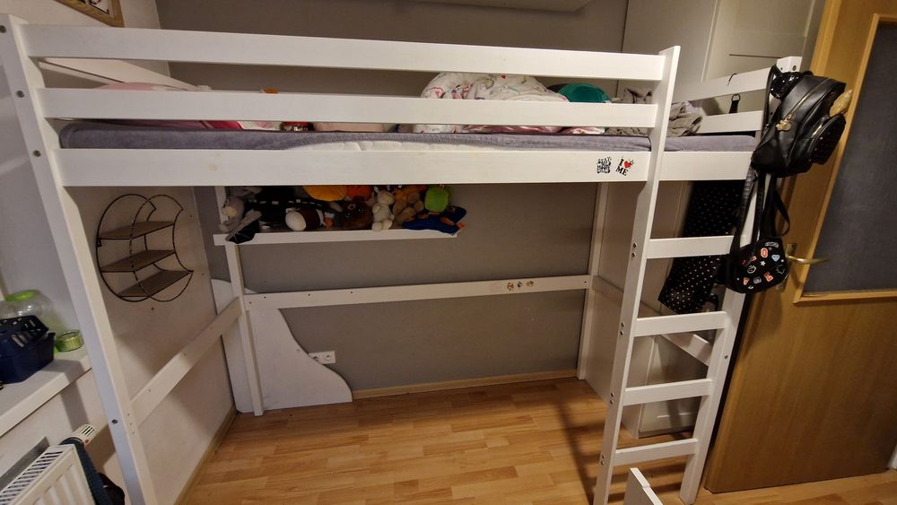 Łóżko na antresoli 90x200 + gratis