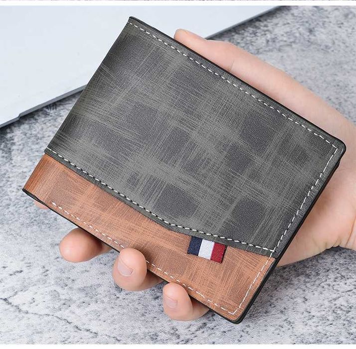 Carteira De Pele Com Porta-Moedas (Castanho)