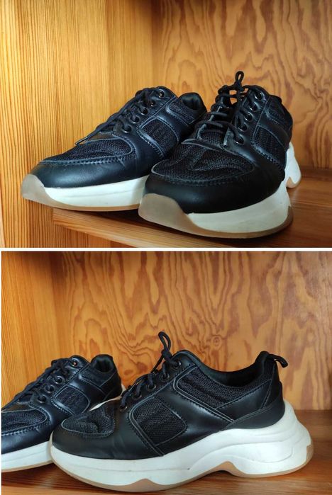 sneakersy grube spody skórzane sportowe  półbuty trzewiki adidasy
