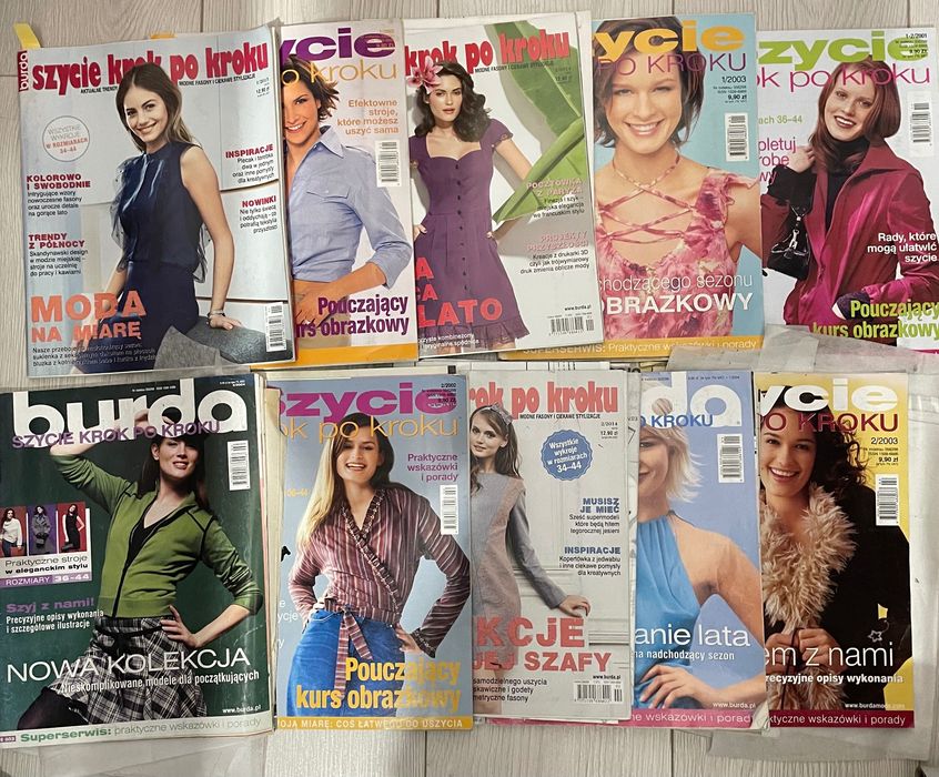 Burda szycie krok po kroku 10 szt