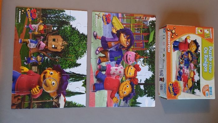 2 puzzles Sid Ciência (24 peças cada) + Livro de atividades (24 pág.)