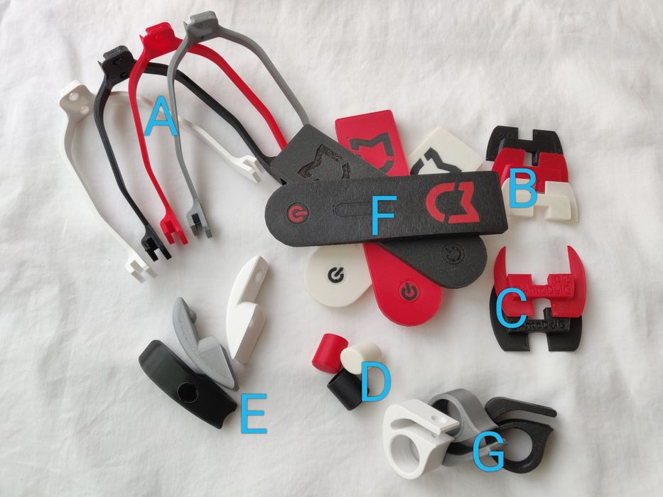 Peças para melhoria da Xiaomi M365 - Cada foto um Kit de peças