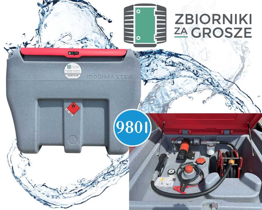 Zbiornik mobilny na paliwo 980l wersja CLASSIC +