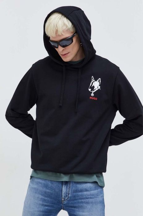 Худи Hugo Boss dog с собакой питбуль 2024