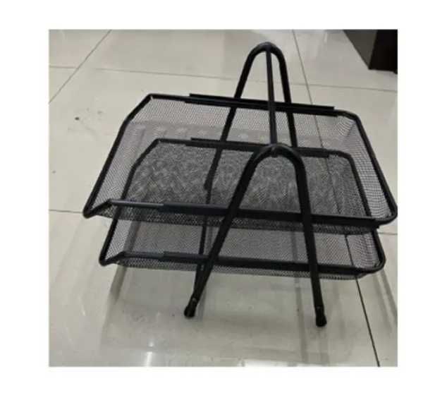 Лоток органайзер для бумаги металлический горизонтальный 3 яруса