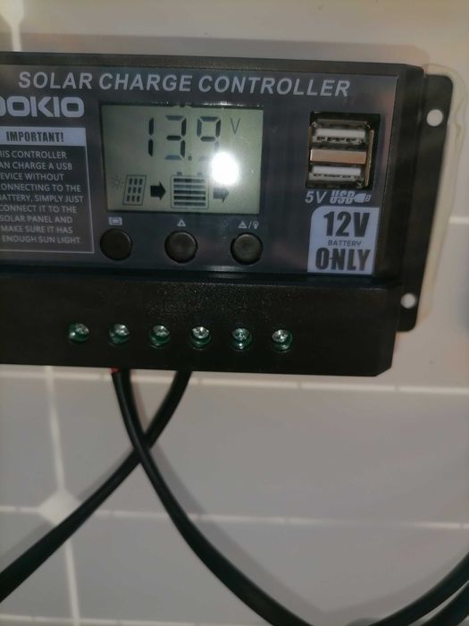 Сонячна панель з контролером заряду акумулятора. Dokio 100w