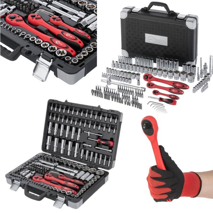 Набор инструментов ПРОФИ 1/4 -3/8 -1/2 151 од три трещетки СУПЕР НАБІР