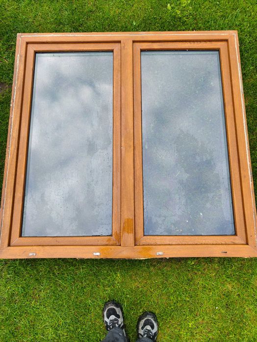 Okna używane 3 szt 206,5 x 143,5 ,  2 szt 145 x 143,5 jeden trapez