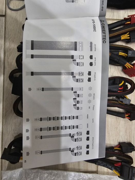 Блок живлення 1000w, CHIEFTEC GPS-1000C, 80 plus gold