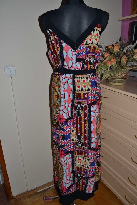 25 ^ m&s letnia sukienka długa z wiskozy 44/46