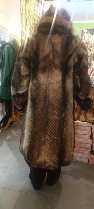 Casaco Maxi de pele de Raposa