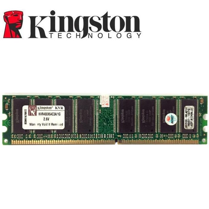 ‼️ Оперативка к пк Kingston 1Gb DDR PC-3200 400MHz