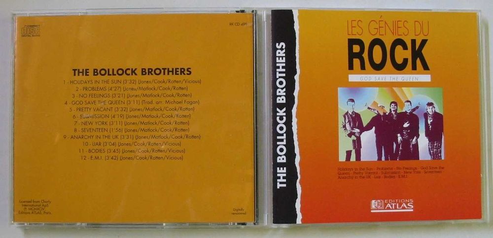 Bollock Brothers ‎– God Save The Queen CD