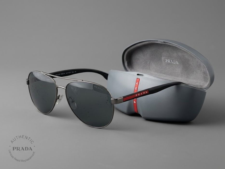 Оригінальні сонцезахисні окуляри Prada Linea Rossa SPS 53P + Чохол (під заміну лінз)