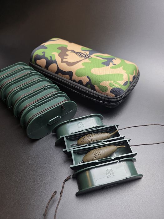 Zestaw 8 x leadcore z ciężarkiem centrycznym 85g Inline + pokrowiec