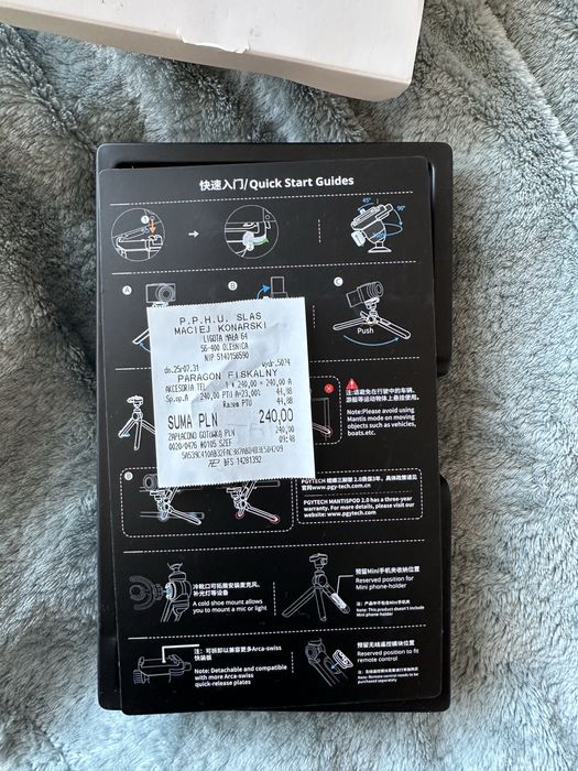 Statyw Pgytech mantispod 2.0 do kamery profesjonalny