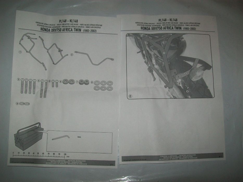 PL148 stelaż Africa Twin 750 (1993>2002) HONDA GIVI , monokey