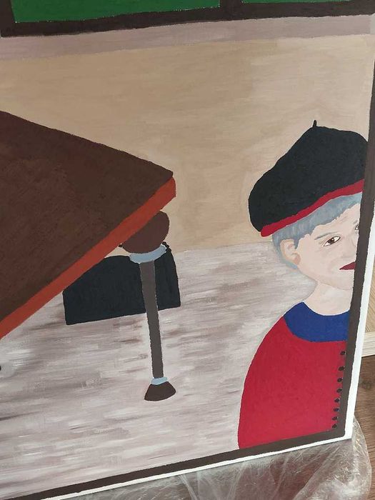 Niesamowity obraz "Full of mistakes", wiele znaczeń obrazu. 80x100 cm