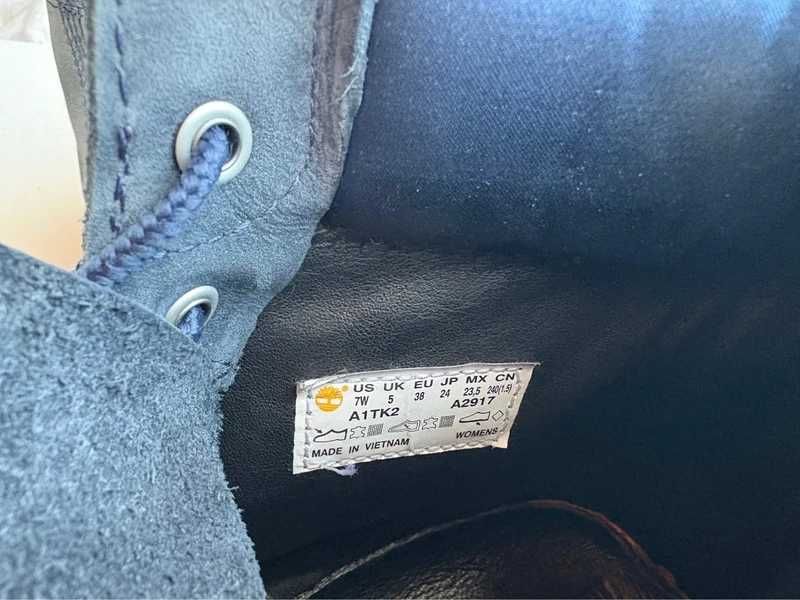 Trapery botki skórzane Timberland r 38