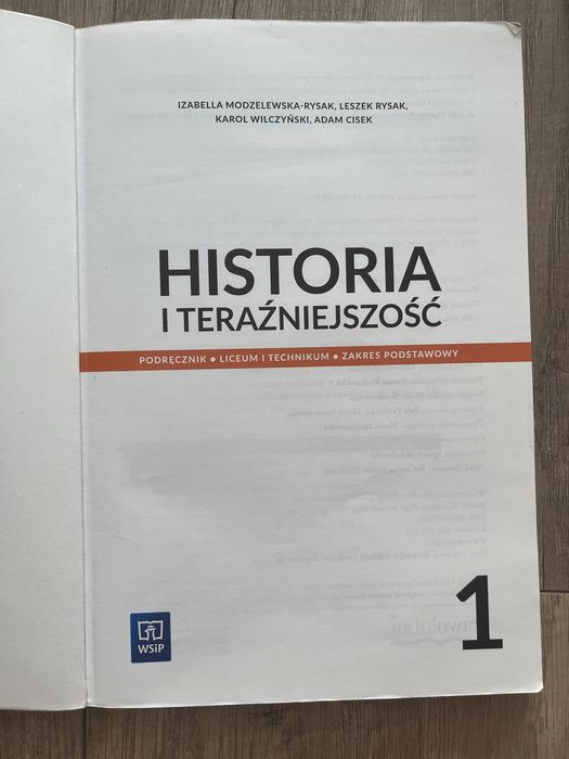 Ksiazka Historia i terazniejszosc klasa 1