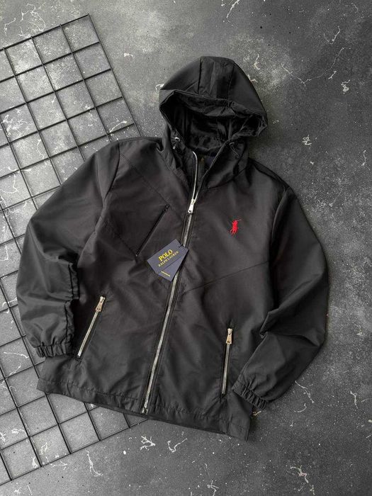Вітровка чоловіча Polo Ralph Lauren з капюшоном, водовідштовхуюча (S-XXL)