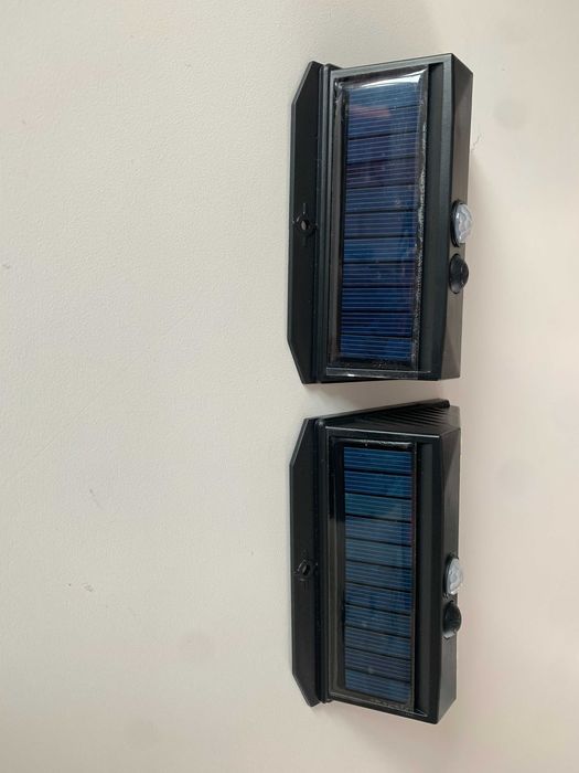 10€ a estrear - 2 candeeiros solares exterior IP65  sensor movimento