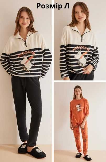 Жіночі теплі флісові піжами women'secret, розмір М та Л