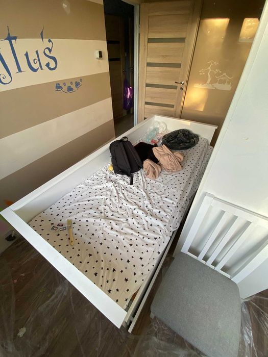 Łóżko dwu / jednoosobowe HELIOS z szufladami i funkcją rozkładania