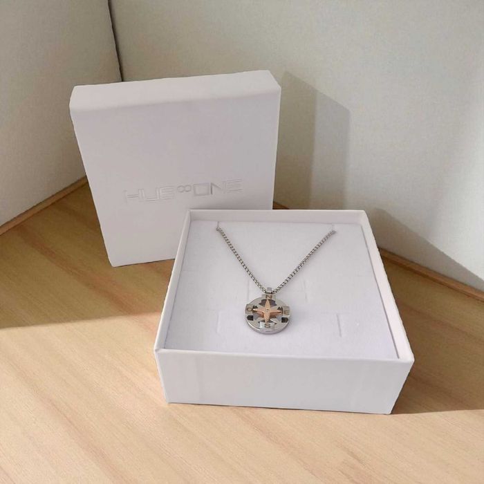 Diamante - 18 K - Aço, Ouro rosa - Colar