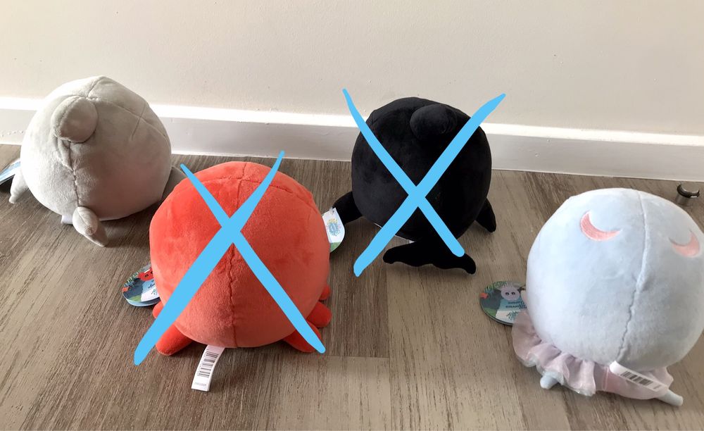 Coleção de peluches do Bando do Mar (novos)