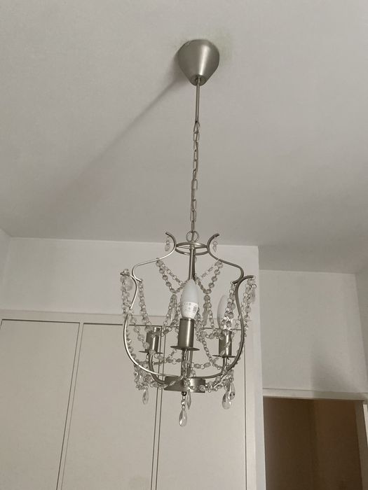 Candeeiro de teto IKEA Kristaller, candelabro com cristais